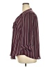 Torrid 100% Polyester Stripes Burgundy 3/4 Sleeve Blouse Size 2X Plus (2) - photo 5
