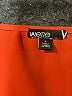 Valette 100% Polyester Solid Orange Short Sleeve Blouse Size L - photo 7