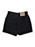 Levi's Solid Black Denim Shorts Size 8 (petite) - photo 2