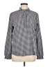 Southern Tide Houndstooth Gray Long Sleeve Blouse Size M - photo 1