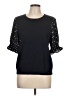 Adrianna Papell Polka Dots Black Blue Sweatshirt Size L (estimated) - photo 1