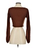 Princess Polly 100% Cotton Brown Pullover Sweater Size XS - photo 2