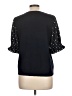 Adrianna Papell Polka Dots Black Blue Sweatshirt Size L (estimated) - photo 2