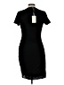 La Miel Solid Black Casual Dress Size L - photo 2