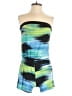 Grass Collection Color Block Green Romper Size S - photo 1