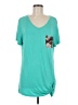 Crazy Train Teal Short Sleeve T-Shirt Size M - photo 1
