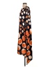 Assorted Brands 100% Polyester Print Orange Casual Dress Size S - photo 5