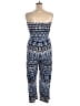 Mlle Gabrielle Print Blue Jumpsuit Size 2X - photo 2
