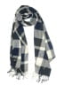 Plush Checkered-gingham Blue Scarf One size - photo 1