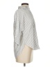 Madewell 100% Cotton Stripes Silver 3/4 Sleeve Button-Down Shirt Size XXS - photo 4