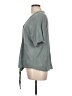 XCVI Gray Short Sleeve Blouse Size L - photo 5