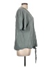 XCVI Gray Short Sleeve Blouse Size L - photo 4
