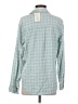 Universal Thread 100% Cotton Houndstooth Teal Long Sleeve Blouse Size S - photo 2