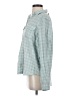Universal Thread 100% Cotton Houndstooth Teal Long Sleeve Blouse Size S - photo 5
