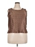 Le Bos 100% Polyester Brown Sleeveless Blouse Size 20 - photo 1