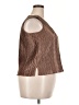 Le Bos 100% Polyester Brown Sleeveless Blouse Size 20 - photo 4