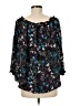 Parker 100% Silk Black 3/4 Sleeve Silk Top Size M - photo 2