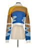 Shein Color Block Blue Pullover Sweater Size 4 - photo 2