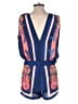 BCBGMAXAZRIA 100% Polyester Paisley Blue Romper Size 2 - photo 2
