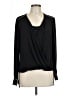 Cache 100% Polyester Black Long Sleeve Blouse Size L - photo 1