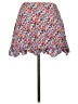 Umgee 100% Rayon Floral Red Casual Skirt Size L - photo 2