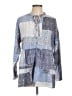 Pilcro 100% Cotton Blue Long Sleeve Blouse Size L - photo 1