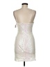 Crystal Sky Metallic Silver Cocktail Dress Size M - photo 2