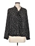 Carolina Belle 100% Polyester Polka Dots Black Long Sleeve Blouse Size M - photo 1