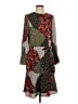 Libby Edelman 100% Polyester Print Green Casual Dress Size S - photo 1