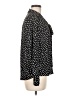 Carolina Belle 100% Polyester Polka Dots Black Long Sleeve Blouse Size M - photo 4