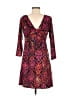 Amelia Paisley Burgundy Cocktail Dress Size M - photo 2