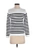 J.Crew Factory Store 100% Cotton Stripes White Pullover Sweater Size S - photo 1