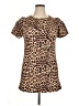 Assorted Brands Animal Print Brown Short Sleeve Blouse Size 14 - photo 1