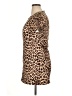 Assorted Brands Animal Print Brown Short Sleeve Blouse Size 14 - photo 5