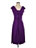 Chaps Solid Purple Cocktail Dress Size S - photo 1