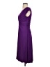 Chaps Solid Purple Cocktail Dress Size S - photo 5