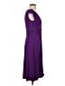 Chaps Solid Purple Cocktail Dress Size S - photo 4