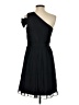 J.Crew 100% Polyester Solid Black Cocktail Dress Size 4 - photo 2