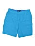 Nanette Lepore 100% Cotton Solid Blue Board Shorts Size 2 - photo 1