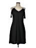 Shein 100% Polyester Solid Black Casual Dress Size L - photo 1