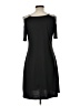 Shein 100% Polyester Solid Black Casual Dress Size L - photo 2