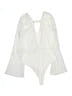 Hudson Gray 100% Polyester Ivory Bodysuit Size S - photo 2
