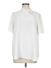 Ann Taylor 100% Polyester Ivory Short Sleeve Blouse Size L - photo 1