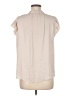 Current Air 100% Polyester Solid Ivory Sleeveless Blouse Size M - photo 2