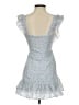 LoveShackFancy 100% Cotton Floral Blue Casual Dress Size 00 - photo 2