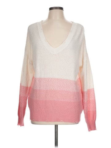 Hem & Thread Pullover Sweater (view 1)