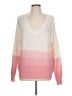 Hem & Thread Color Block Pink Pullover Sweater Size L - photo 1
