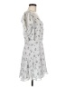 LoveShackFancy 100% Polyester Floral Gray Casual Dress Size M (estimated) - photo 4