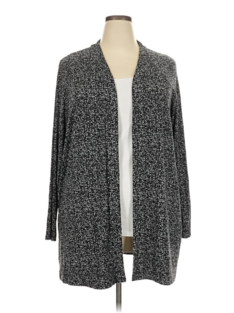 Pre-owned Jjill Cardigan Sweater In Gray
