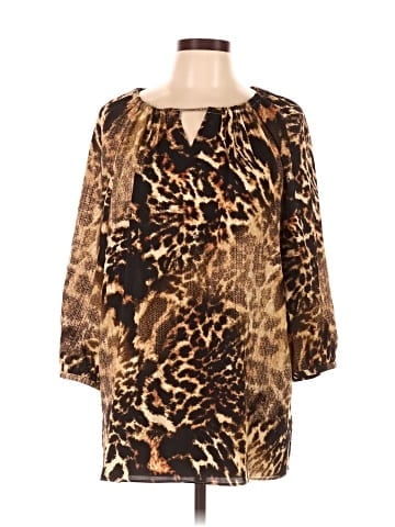 Black Label by Chico's 3/4 Sleeve Blouse (view 1)